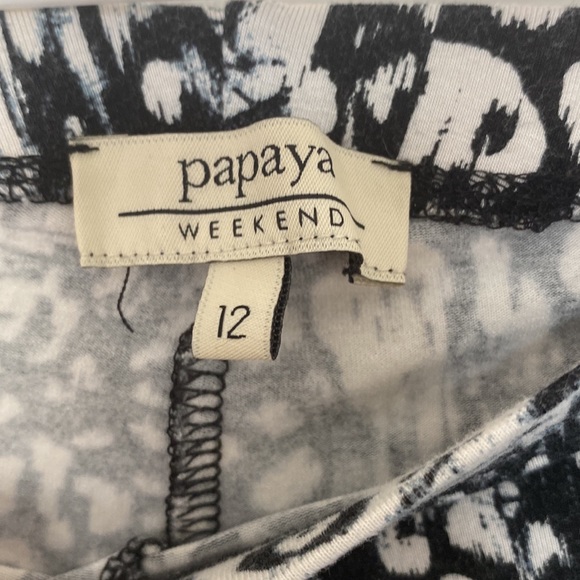 Black and white leggings size 12 - Picture 2 of 3